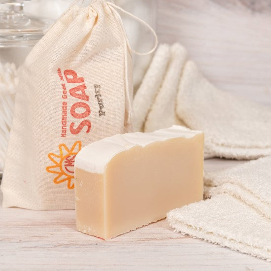 Purity Goat Milk Soap with cotton bag
